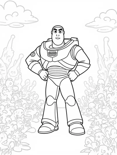 Buzz Lightyear rescuing alien wildlife