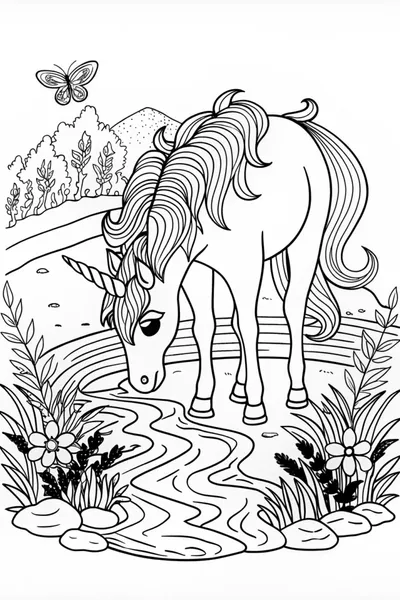 Unicorn by the Tranquil River