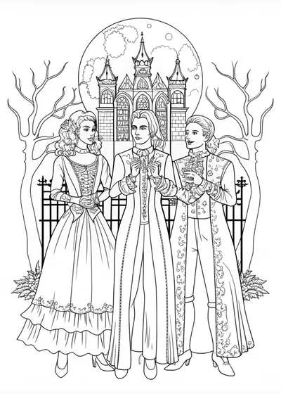 Vampire Aristocrats by Moonlit Castle