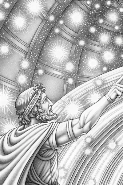 Orion navigating the stars