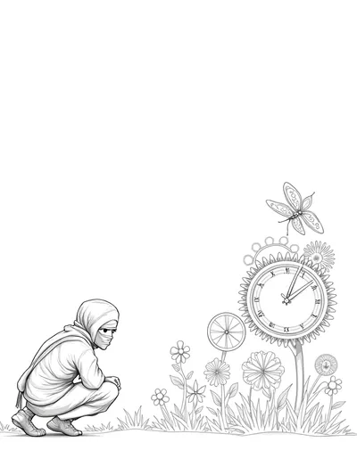 Ninja in the clockwork garden