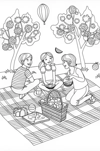 Watermelon Picnic with Friends