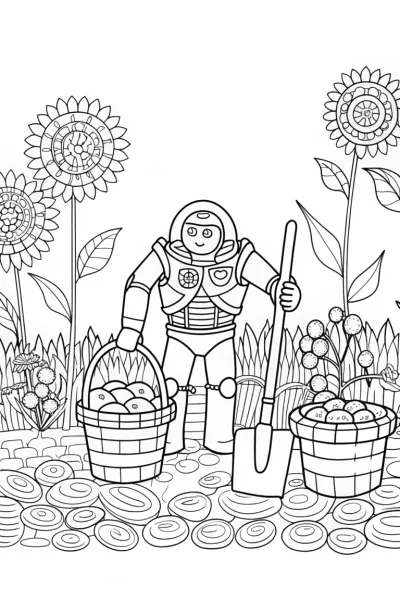 Buzz Lightyear gardening contest