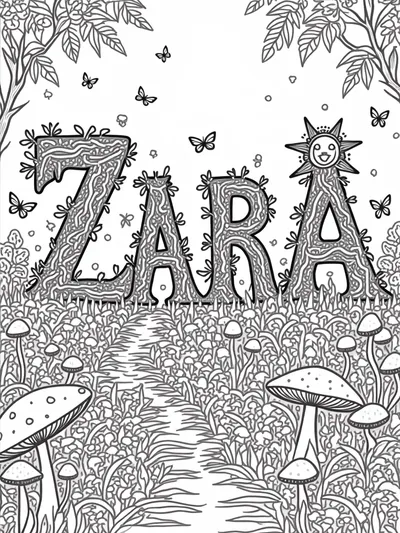 ZARA in a magical garden