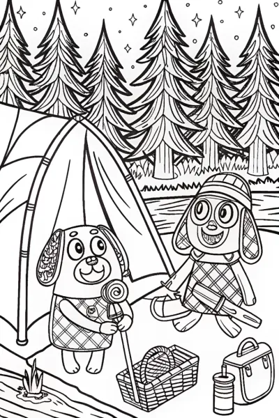 Bluey and Bingo’s Camping Fun