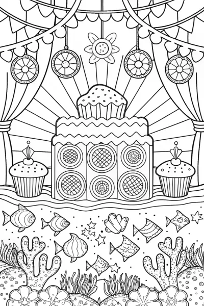 Cupcake Chic underwater music festival