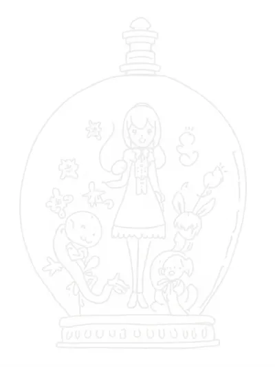 Kuromi in a magical snow globe
