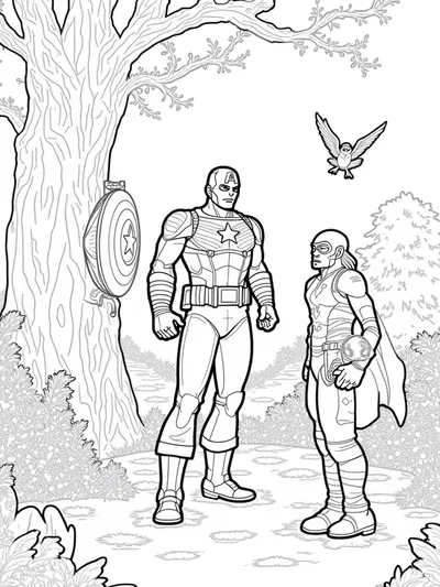 Avengers in the enchanted forest