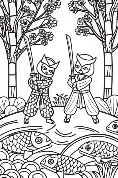 Zen Garden Duel: Battle of the Ninjas