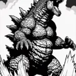 Godzilla’s Epic Roar Coloring Page