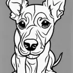 Puppy Portrait Coloring Page