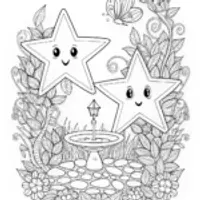 Mystical Garden Under the Shining Star