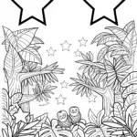 Mountain Stars Under the Tropical Night Sky