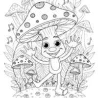 Giant Mushroom in the Forest