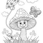 Happy Fungus Coloring Fun