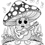 Mushroom Musician: Grooving with a Guitar