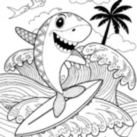 Shark Surfing Adventure