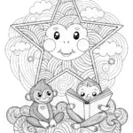 Max the Monkey Reading Under the Stars