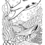 A shark and a manta ray