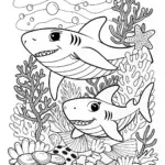 Two Sharks Swimming