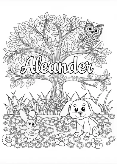 A coloring page of T-Rex and Friends in Prehistoric Land