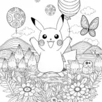 Pikachu’s Joyful Coloring Adventure
