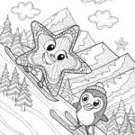 High-Speed Skiing Adventure