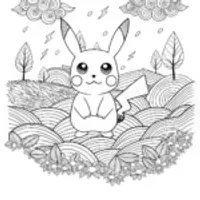 Pikachu’s Electrifying Coloring Adventure