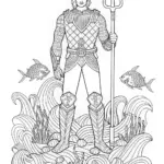 Aquaman Stands Strong by the Ocean