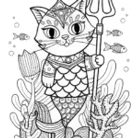 Regal Cat by the Serene Lake