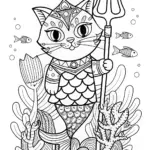 Regal Cat by the Serene Lake