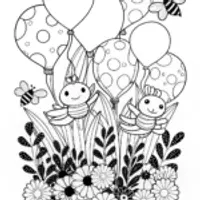 Axolotl’s Balloon Adventure in the Garden