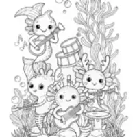 Axolotl’s Underwater Music Jam