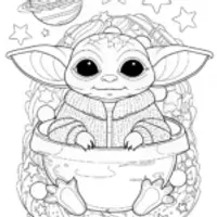 Baby Yoda Coloring Page Adventure