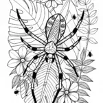Giant Jungle Spider Coloring Adventure