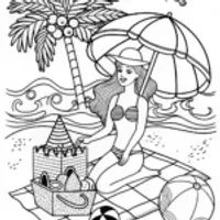 Elegant Barbie Coloring Page