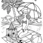 Elegant Barbie Coloring Page