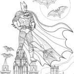 Batman in Action: Coloring Page