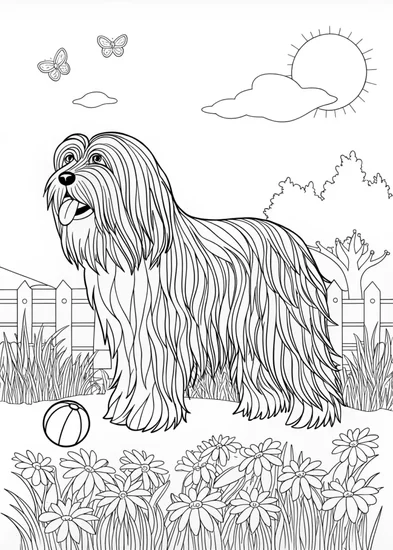 A coloring page of Furry Friends Coloring Fun