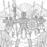 Black Panther Leading The Wakandan Army Into Battle