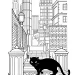 Black Panther in the City Streets