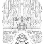 Bowser in the Enchanted Forest Coloring Page