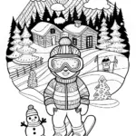 Bowser’s Mountain Adventure Coloring Page