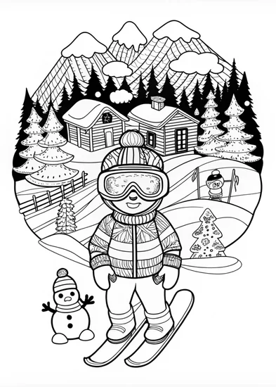 A coloring page of Bowser’s Mountain Adventure Coloring Page