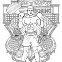 Regal Boxer Dog Coloring Page