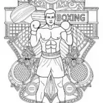 Regal Boxer Dog Coloring Page