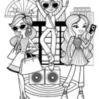 Fashion Doll Coloring Fun