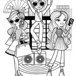 Fashion Doll Coloring Fun