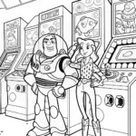 Buzz Lightyear Adventure Coloring Page