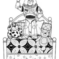 Buzz Lightyear in Action Coloring Page